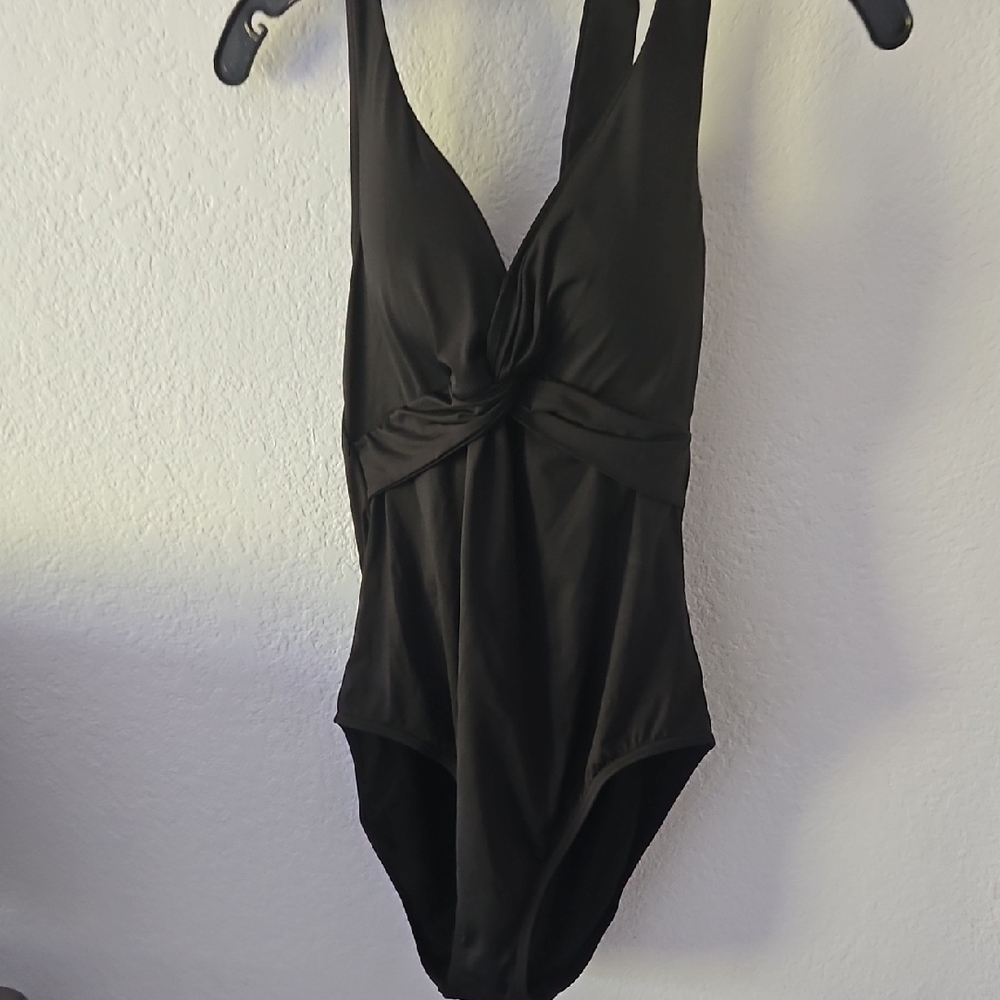 Tommy Bahama Black One-Piece Swimsuit